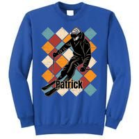 Patrick Skiing Slopes Vintage Skier Name Funny Gift Sweatshirt