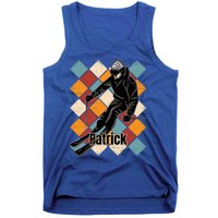 Patrick Skiing Slopes Vintage Skier Name Funny Gift Tank Top