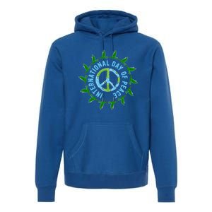 Peace Sign Symbol Peace Ll Peace And Love We Need Peace Funny Gift Premium Hoodie