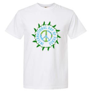 Peace Sign Symbol Peace Ll Peace And Love We Need Peace Funny Gift Garment-Dyed Heavyweight T-Shirt