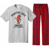 Practice Safe Snacks Use A Condiment Funny Offensive Pajama Set