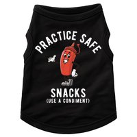 Practice Safe Snacks Use A Condiment Funny Offensive Doggie Tank