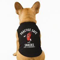 Practice Safe Snacks Use A Condiment Funny Offensive Doggie Tank