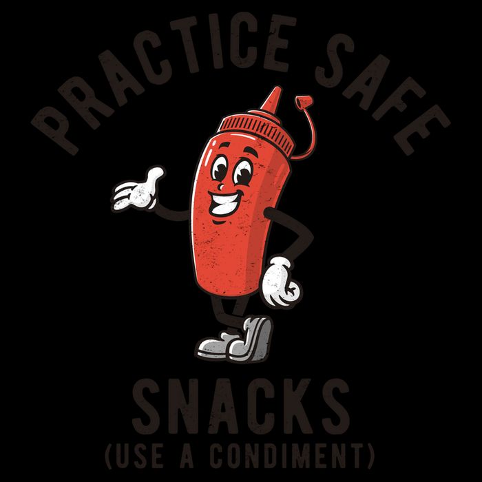 Practice Safe Snacks Use A Condiment Funny Offensive Mug