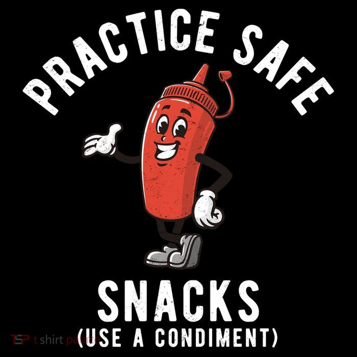 Practice Safe Snacks Use A Condiment Funny Offensive Baby Bodysuit
