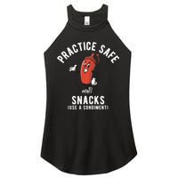Practice Safe Snacks Use A Condiment Funny Offensive Women's Perfect Tri Rocker Tank