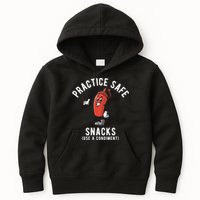 Practice Safe Snacks Use A Condiment Funny Offensive Kids Hoodie