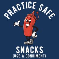 Practice Safe Snacks Use A Condiment Funny Offensive Infant Baby Jersey Bodysuit
