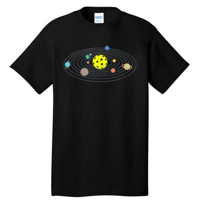 Pickleball Solar System Tall T-Shirt