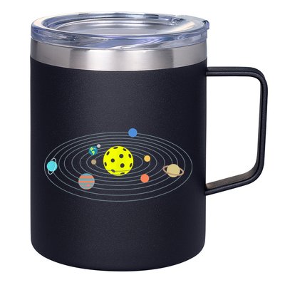 Pickleball Solar System 12oz Stainless Steel Coffee Mug