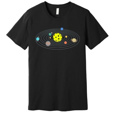 Pickleball Solar System Premium T-Shirt