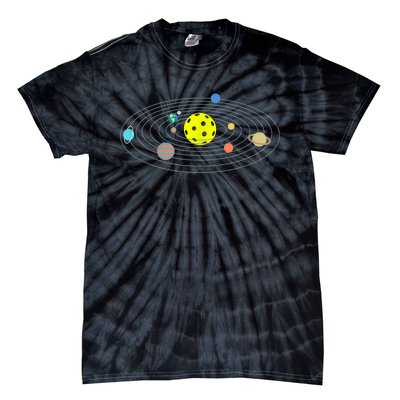 Pickleball Solar System Tie-Dye T-Shirt