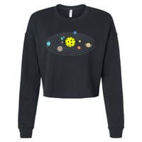 Pickleball Solar System Cropped Pullover Crew