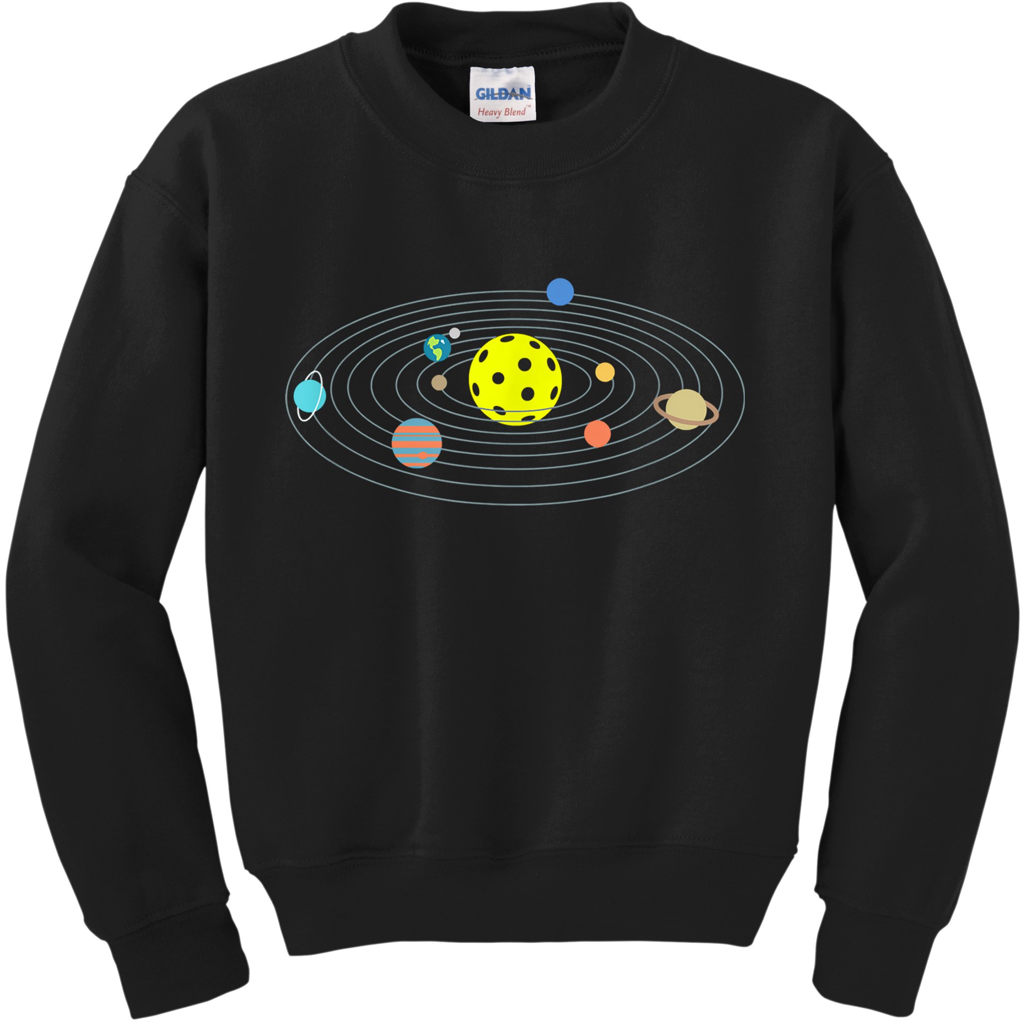 Pickleball Solar System Kids Sweatshirt