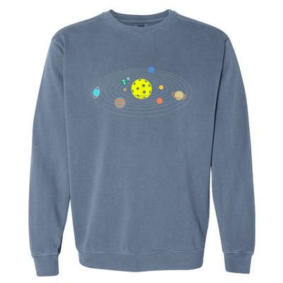 Pickleball Solar System Garment-Dyed Sweatshirt