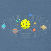 Pickleball Solar System Garment-Dyed Sweatshirt