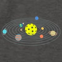 Pickleball Solar System Vector Backpack