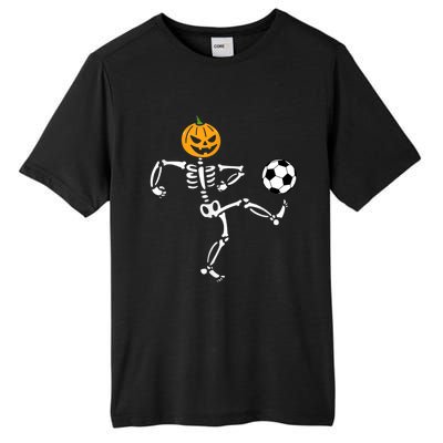 Pumpkin Skeleton Soccer Player Halloween Soccer Tall Fusion ChromaSoft Performance T-Shirt