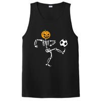 Pumpkin Skeleton Soccer Player Halloween Soccer PosiCharge Competitor Tank