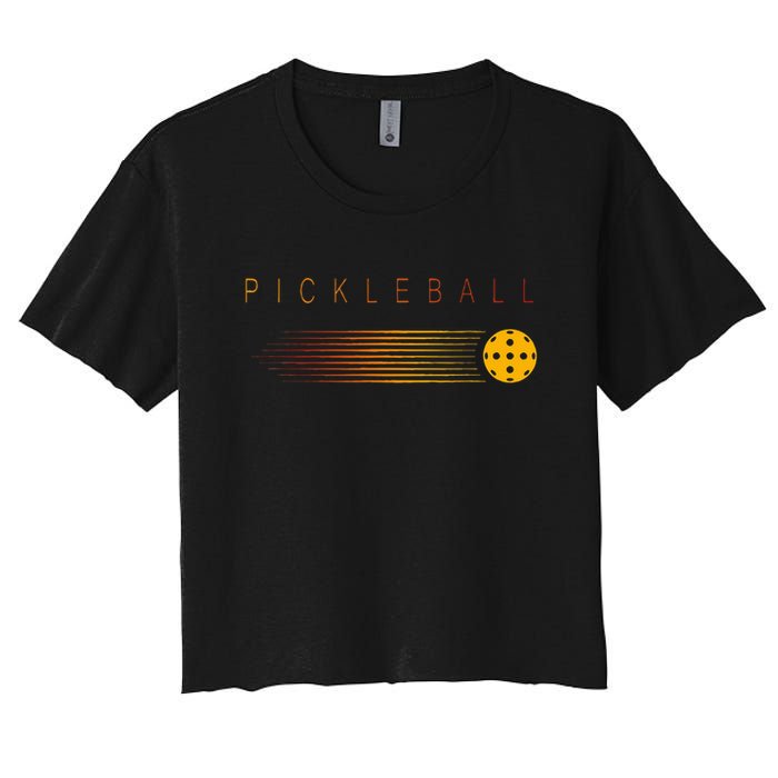 Pickleball Stylish Simple Women's Crop Top Tee