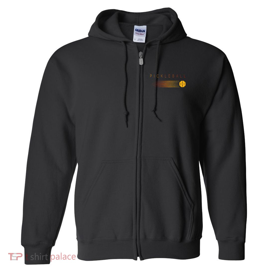 Pickleball Stylish Simple Full Zip Hoodie