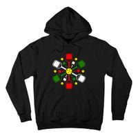 Pickleball Set Snowflake Merry Christmas Xmas Tall Hoodie