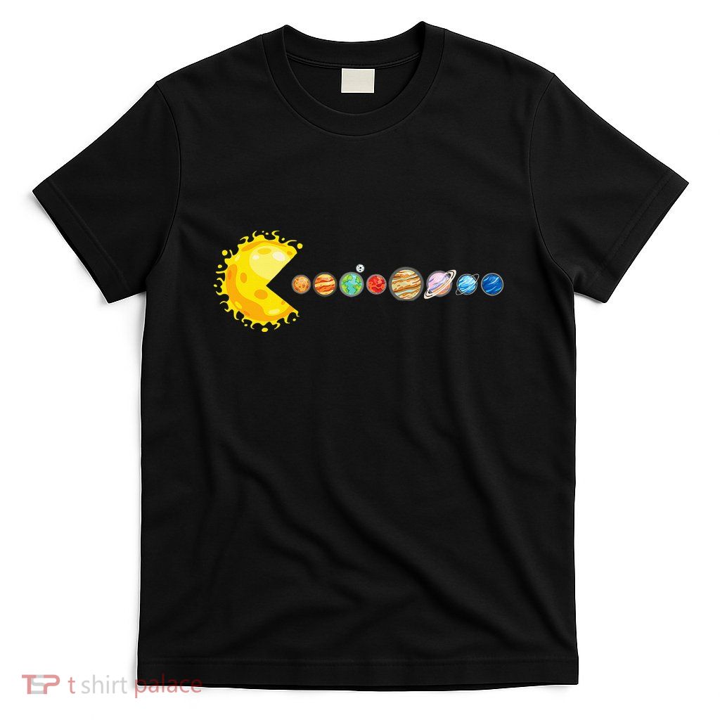 Planetary System Star Eating Planets Sun Funny Astronomy T-Shirt
