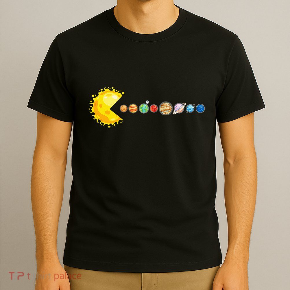 Planetary System Star Eating Planets Sun Funny Astronomy T-Shirt