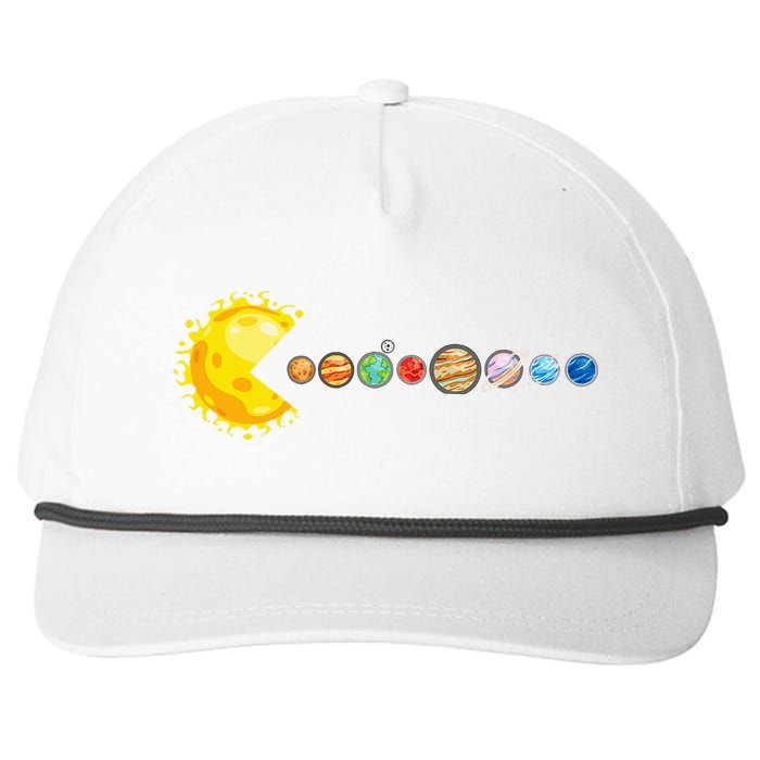 Planetary System Star Eating Planets Sun Funny Astronomy Snapback Five-Panel Rope Hat