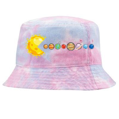 Planetary System Star Eating Planets Sun Funny Astronomy Tie-Dyed Bucket Hat