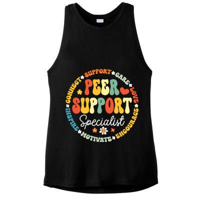 Peer Support Specialist Life Appreciation Week School Ladies PosiCharge Tri-Blend Wicking Tank