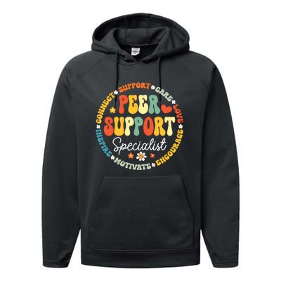 Peer Support Specialist Life Appreciation Week School Performance Fleece Hoodie