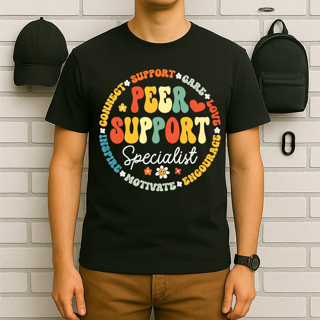 Peer Support Specialist Life Appreciation Week School T-Shirt