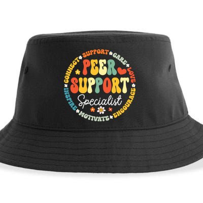 Peer Support Specialist Life Appreciation Week School Sustainable Bucket Hat