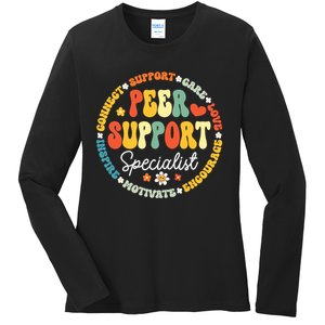 Peer Support Specialist Life Appreciation Week School Ladies Long Sleeve Shirt