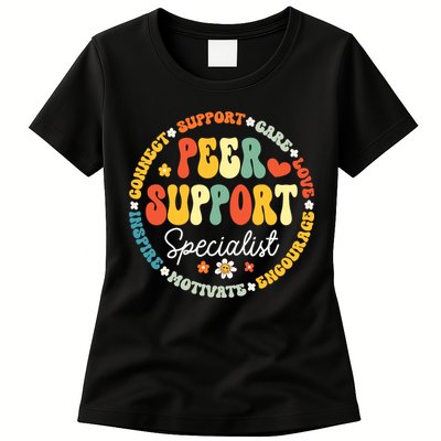 Peer Support Specialist Life Appreciation Week School Womens T-Shirt