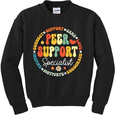 Peer Support Specialist Life Appreciation Week School Kids Sweatshirt