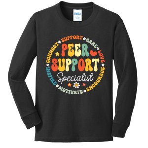 Peer Support Specialist Life Appreciation Week School Kids Long Sleeve Shirt