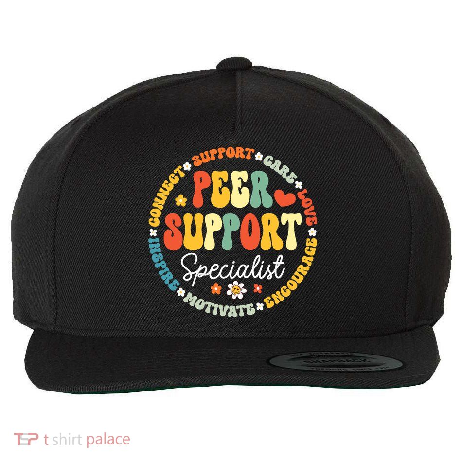 Peer Support Specialist Life Appreciation Week School Wool Snapback Cap