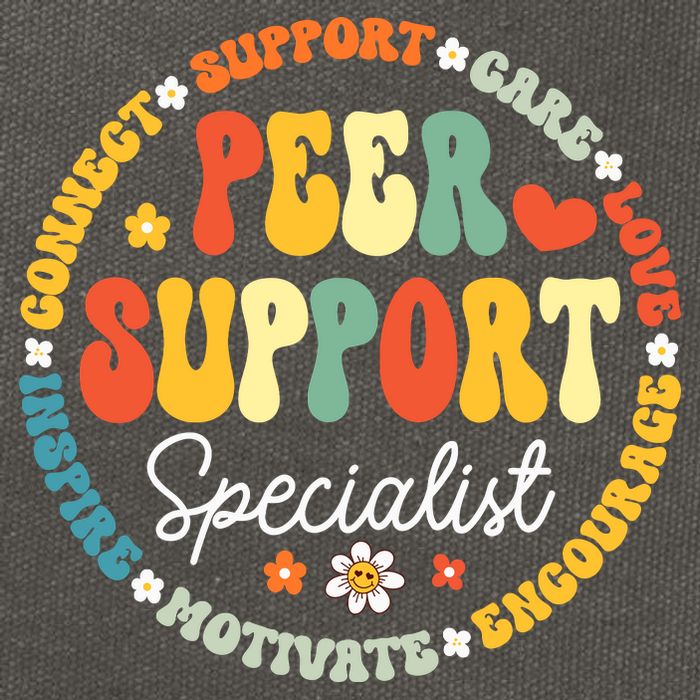 Peer Support Specialist Life Appreciation Week School Cotton Canvas Backpack