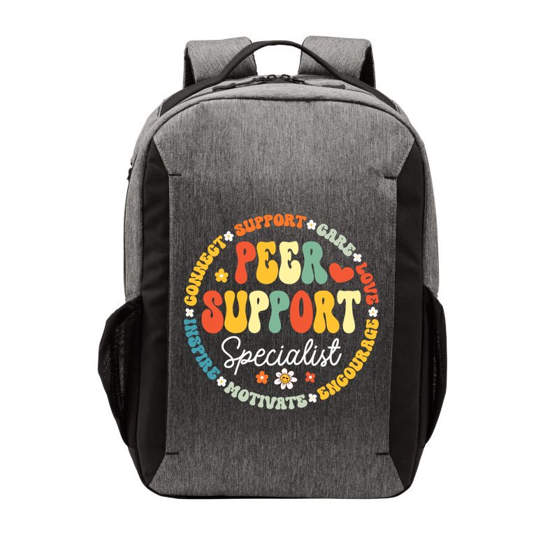 Peer Support Specialist Life Appreciation Week School Vector Backpack