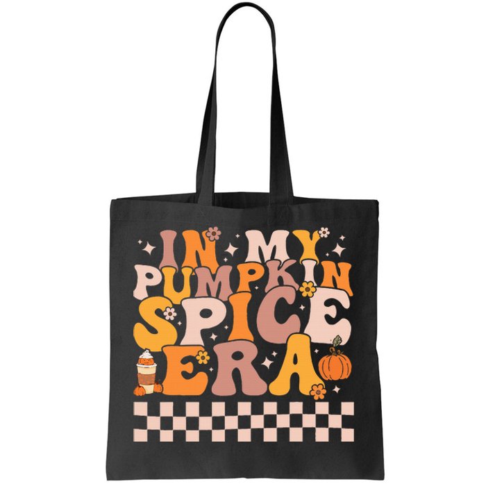 Pumpkin Spice Season Retro Fall Autumn Thanksgiving Vibes Tote Bag