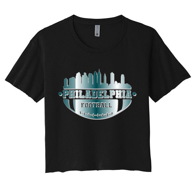 Philadelphia Skyline Shaped Into Football Crop Top