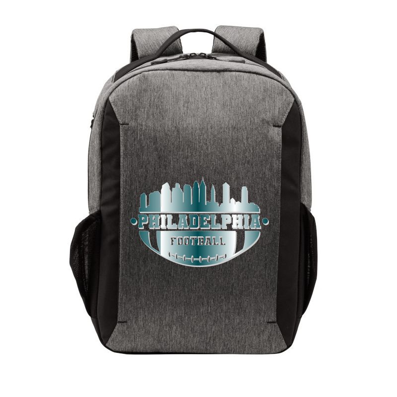 Philadelphia Skyline Shaped Into Football Vector Backpack