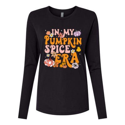 Pumpkin Spice Season Autumn Thanksgiving Humor Womens Cotton Relaxed Long Sleeve T-Shirt