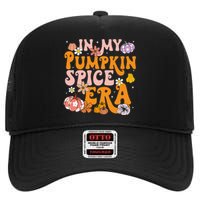 Pumpkin Spice Season Autumn Thanksgiving Humor High Crown Mesh Back Trucker Hat