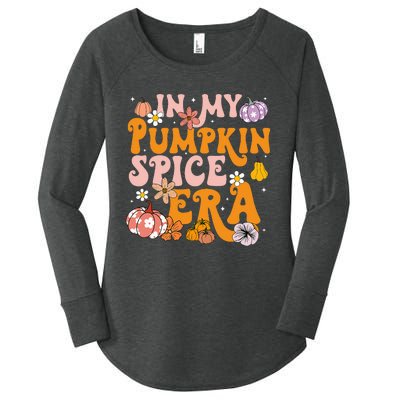 Pumpkin Spice Season Autumn Thanksgiving Humor Women's Perfect Tri Tunic Long Sleeve Shirt