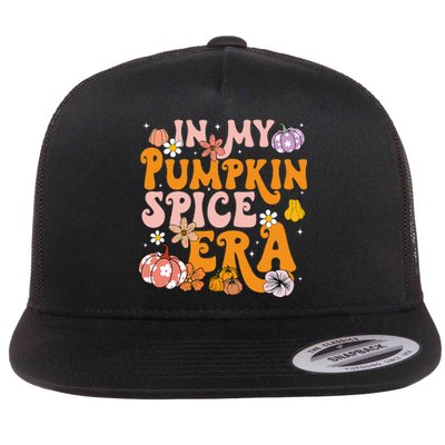 Pumpkin Spice Season Autumn Thanksgiving Humor Flat Bill Trucker Hat