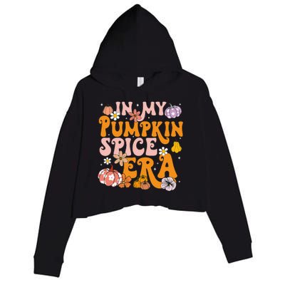 Pumpkin Spice Season Autumn Thanksgiving Humor Crop Fleece Hoodie