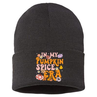 Pumpkin Spice Season Autumn Thanksgiving Humor Sustainable Knit Beanie